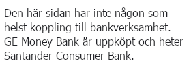 Den här sidan har inte någon koppling till bankverksamhet.